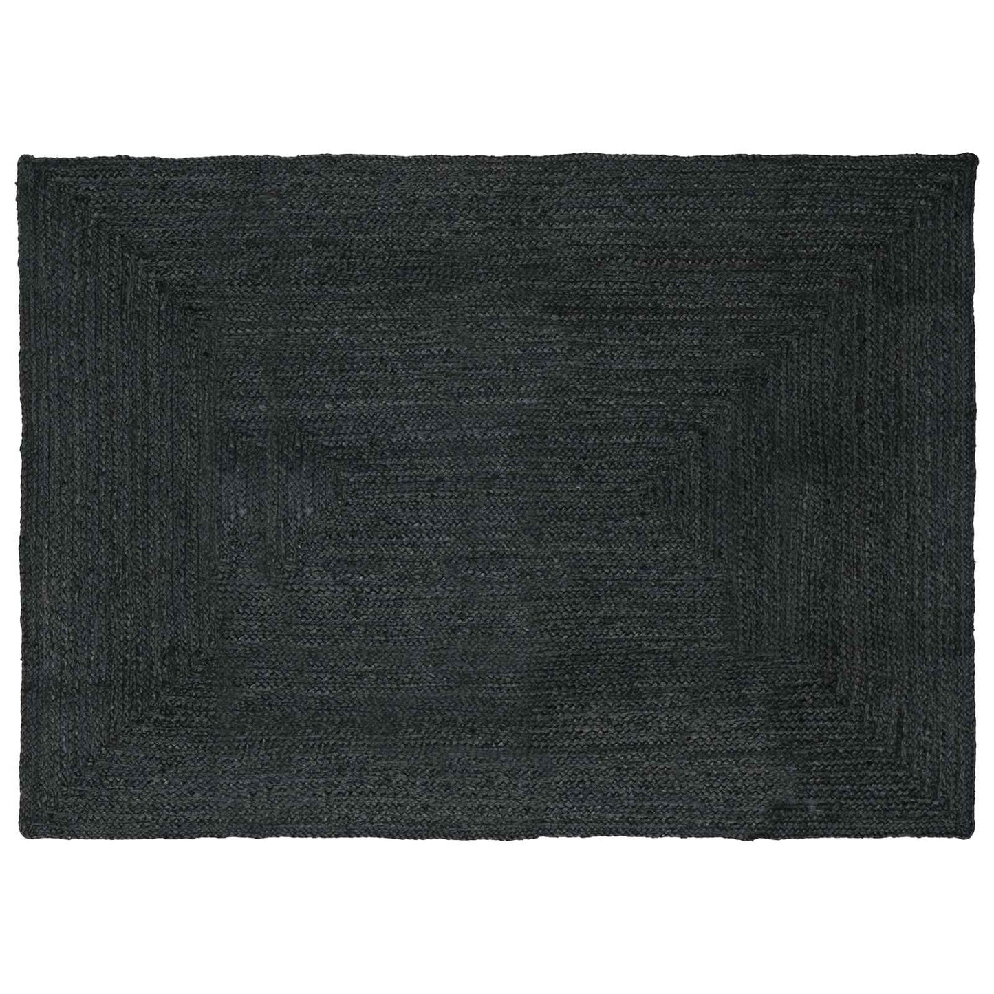 Område tæppe Mørkegrå 160 x 230 cm Jute