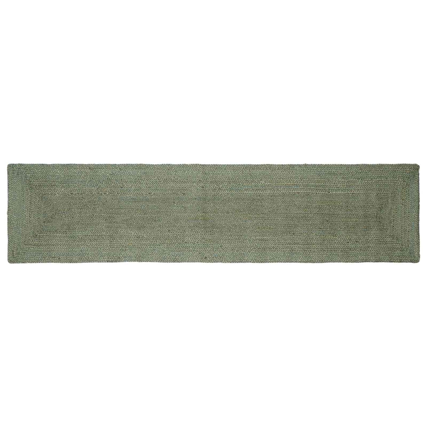 Område tæppe Olivengrøn 60 x 250 cm Jute
