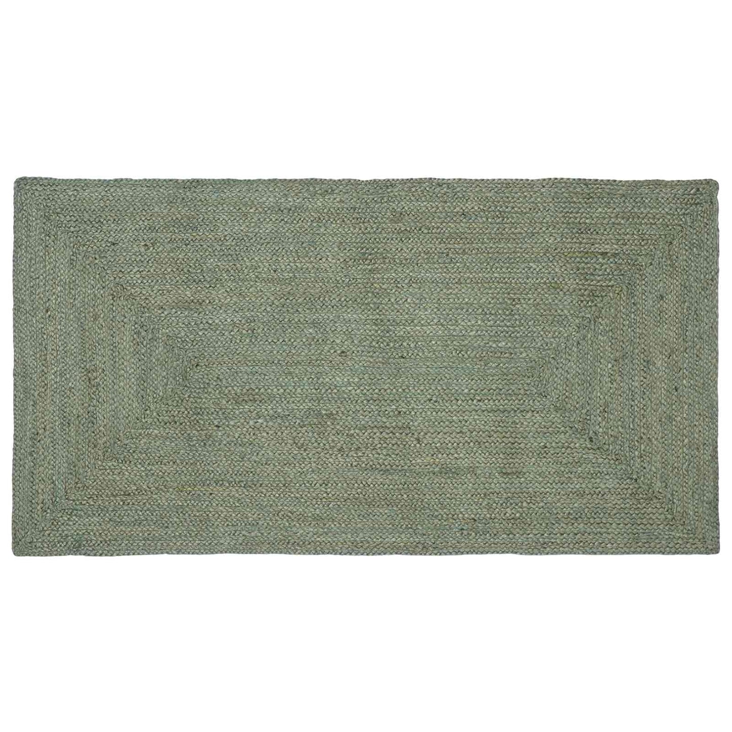 Område tæppe Olivengrøn 80 x 150 cm Jute