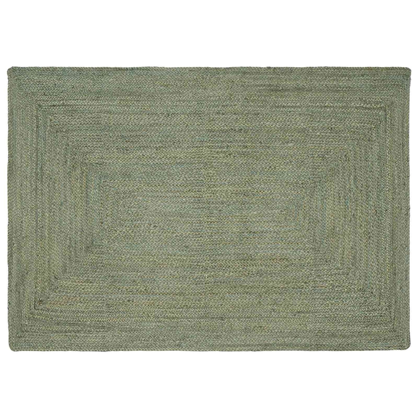 Område tæppe Olivengrøn 120 x 170 cm Jute