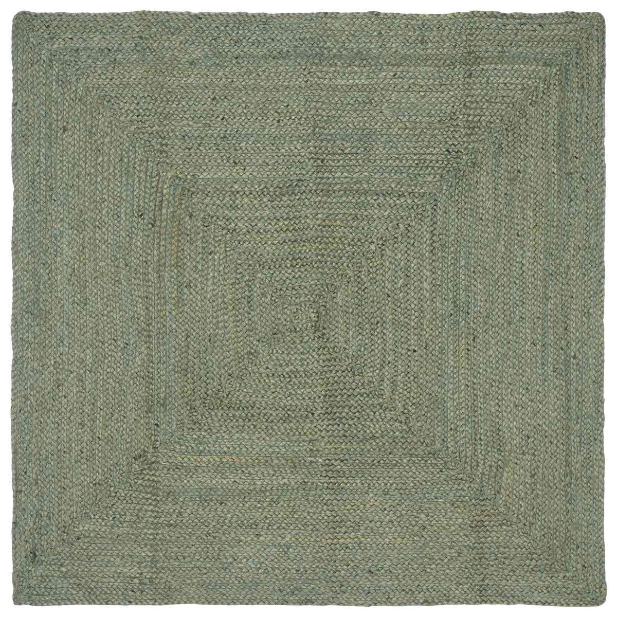 Område tæppe Olivengrøn 160 x 160 cm Jute
