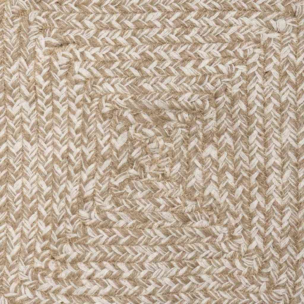 Område tæppe Natur og hvid 60 x 110 cm Jute