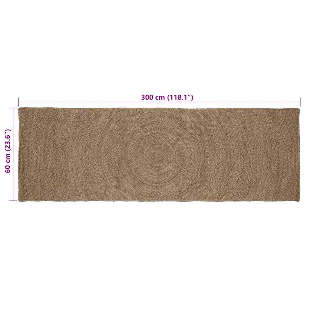 Områdetæpper Grå 60 x 300 cm Jute
