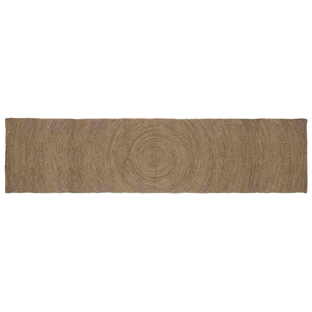 Område tæppe Grå 80 x 400 cm Jute