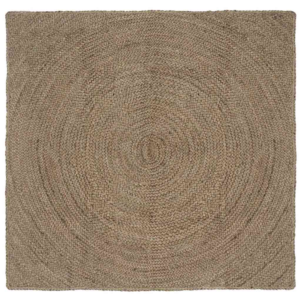Områdetæpper Grå 120 x 120 cm Jute