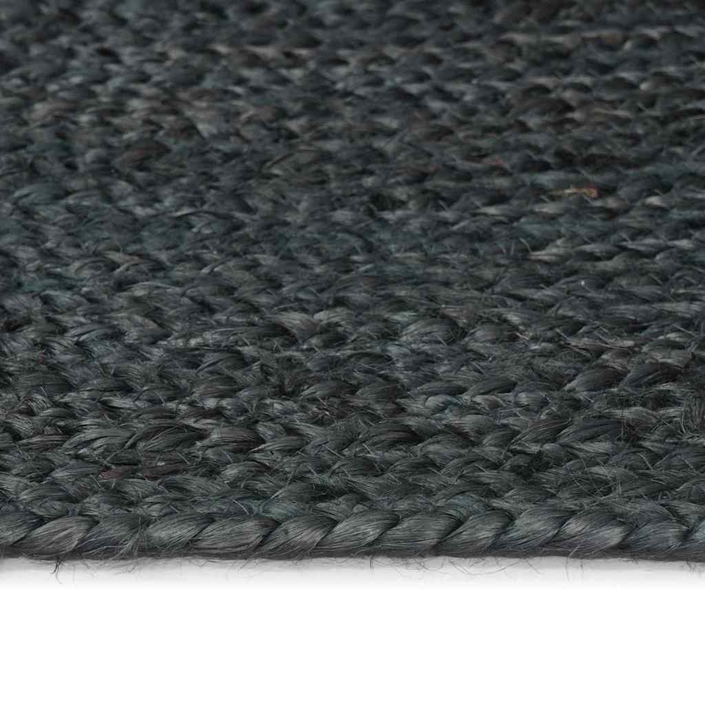 Områdetæpper Mørkegrå 80 x 150 cm Jute