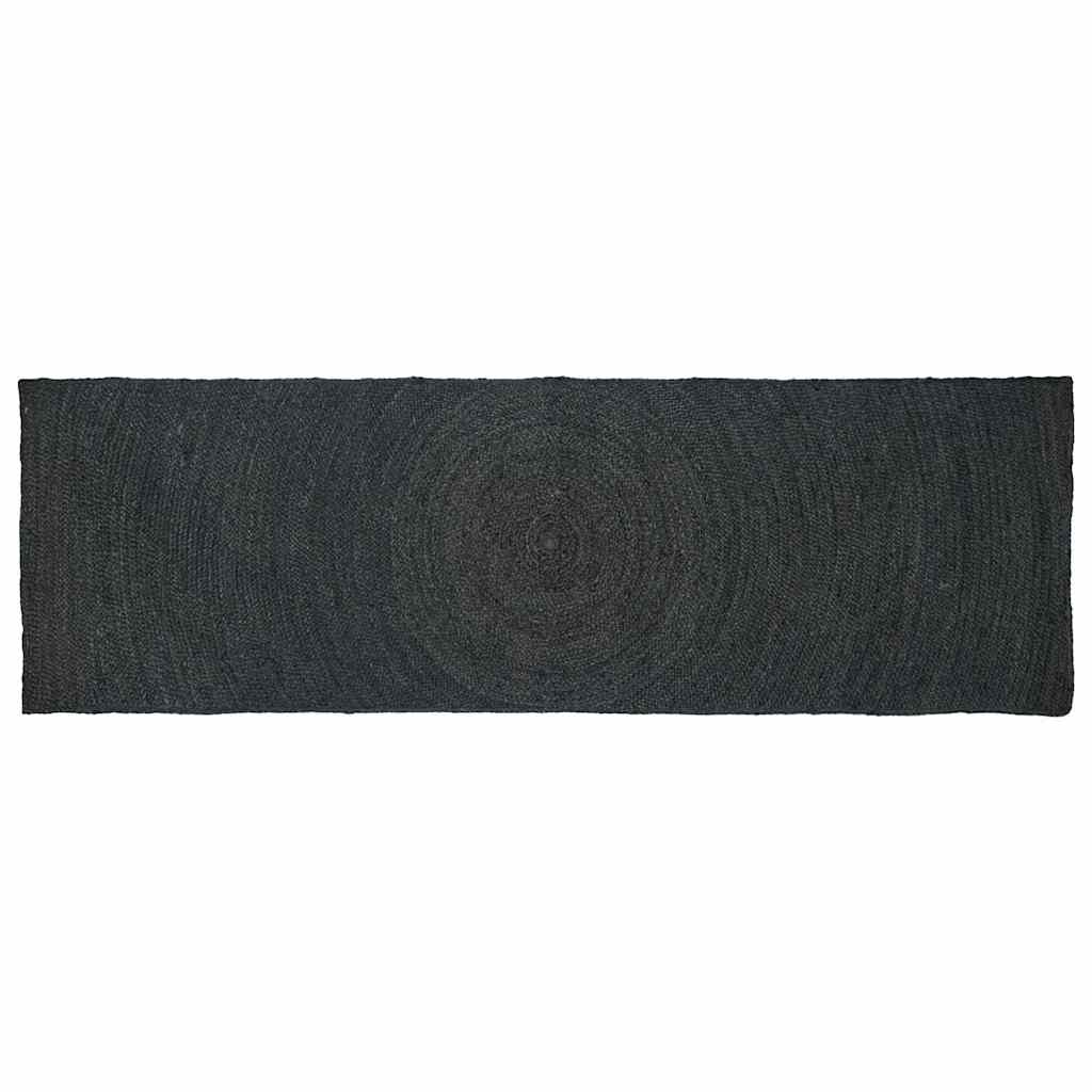 Områdetæpper Mørkegrå 80 x 200 cm Jute