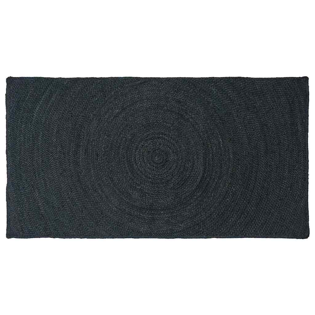 Områdetæpper Mørkegrå 100 x 200 cm Jute