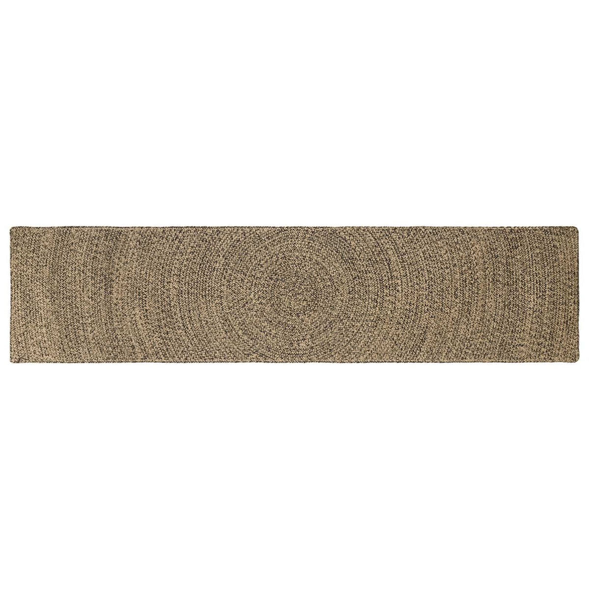 Område tæppe Naturfarvet og sort 60 x 300 cm Jute