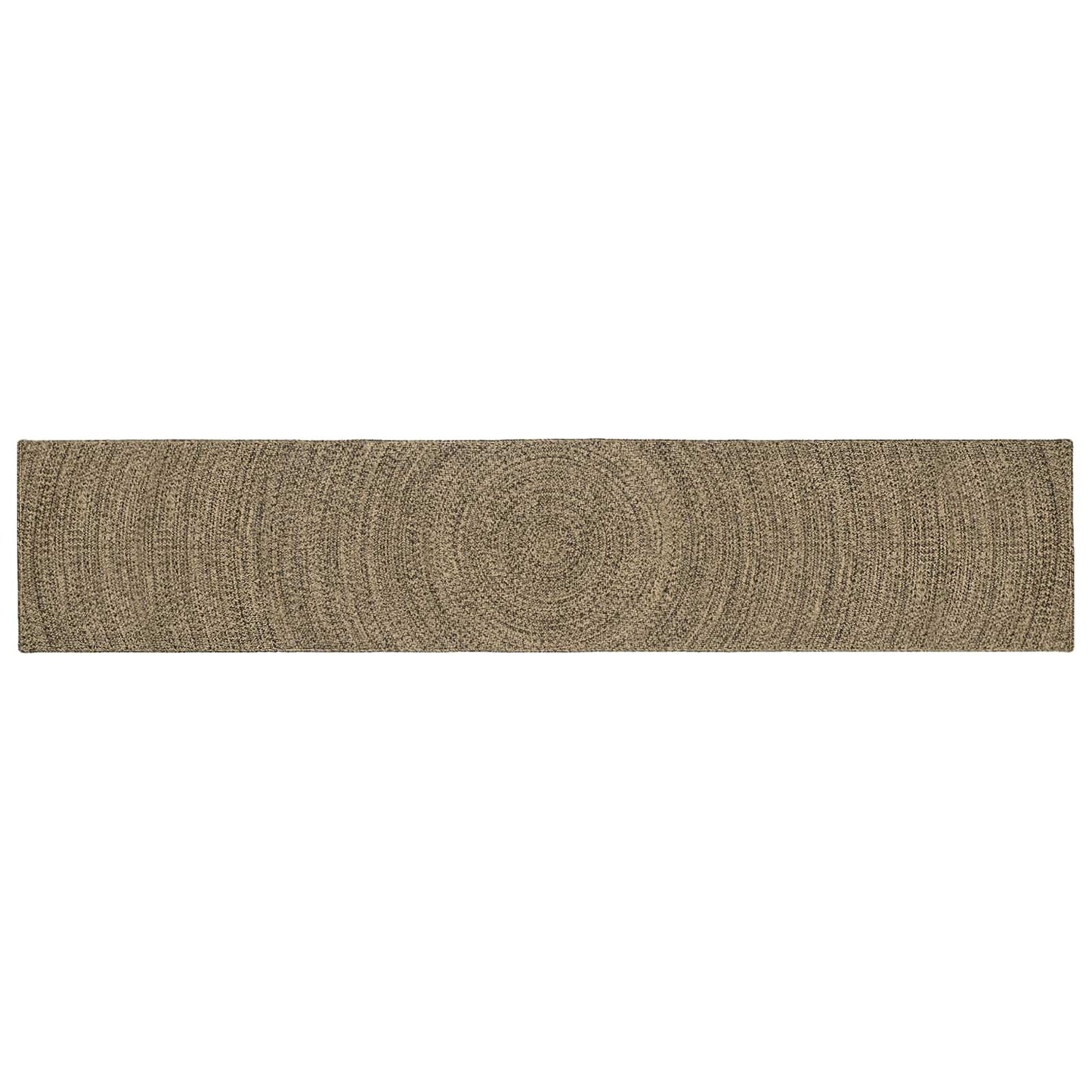 Område tæppe Naturfarvet og sort 60 x 400 cm Jute