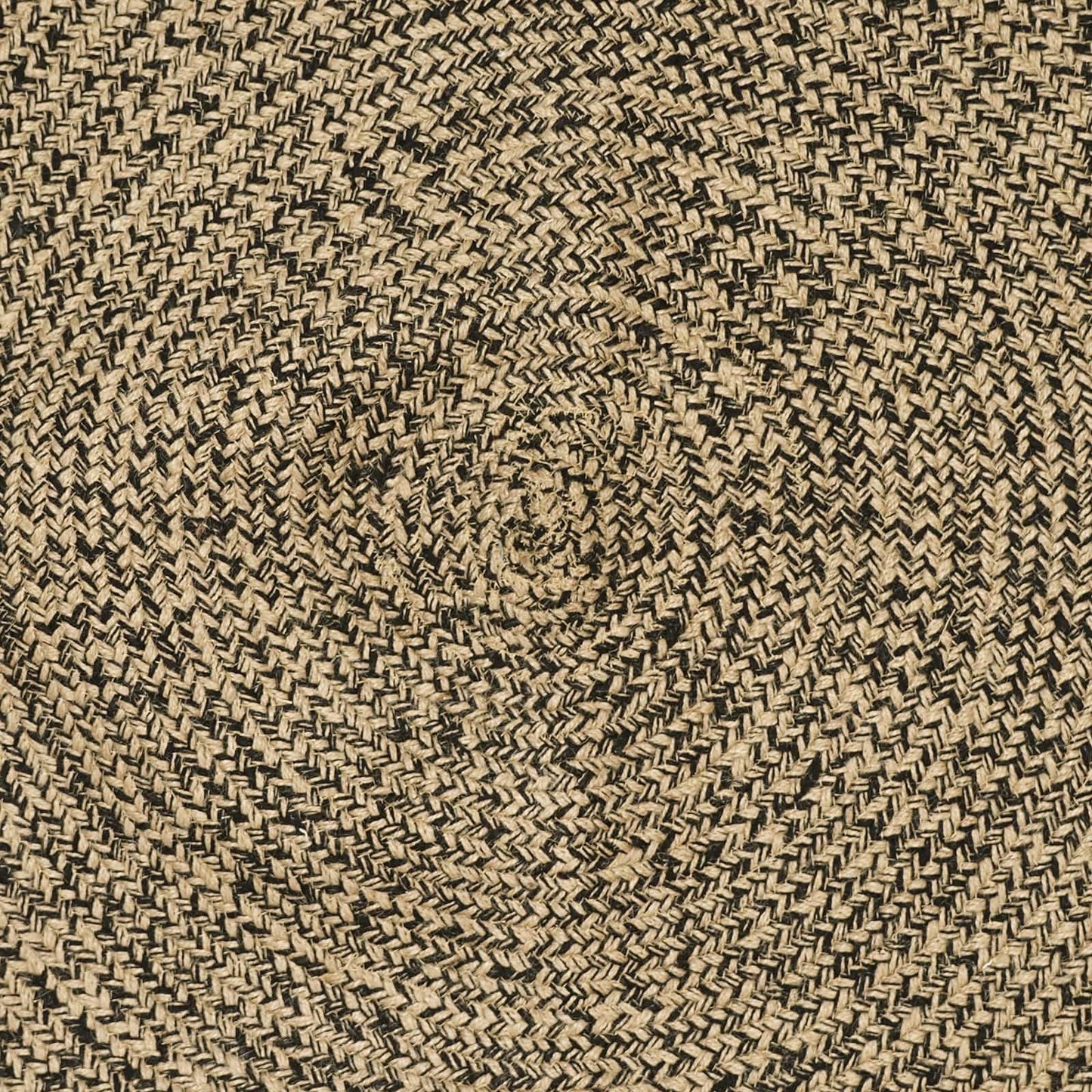 Område tæppe Naturfarvet og sort 80 x 250 cm Jute