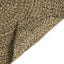 Område tæppe Naturfarvet og sort 240 x 240 cm Jute