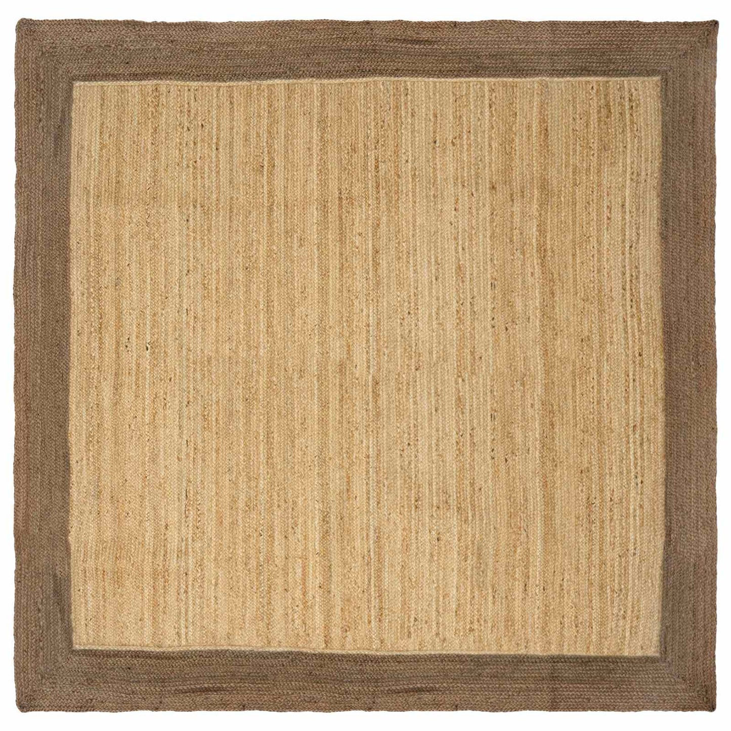 Område tæppe Grå 240 x 240 cm Jute