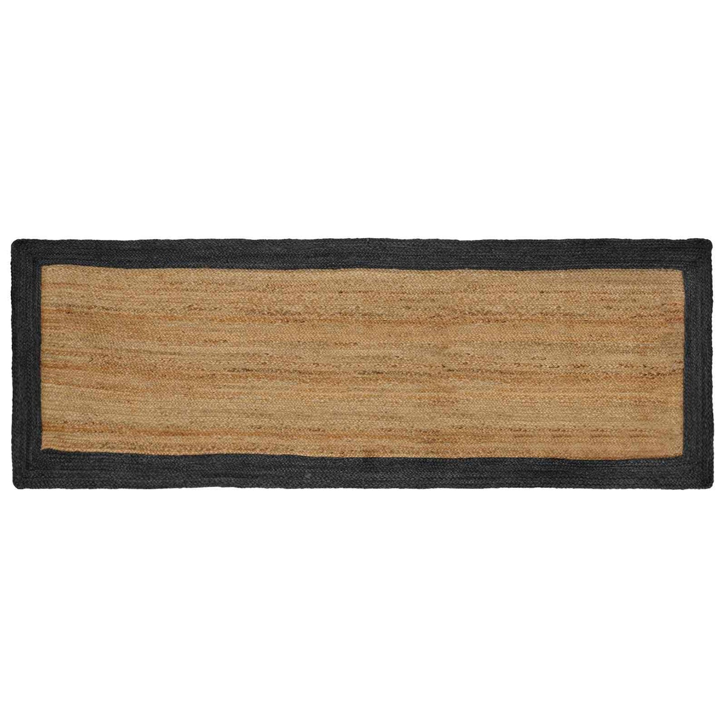 Område tæppe Mørkegrå 80 x 200 cm Jute