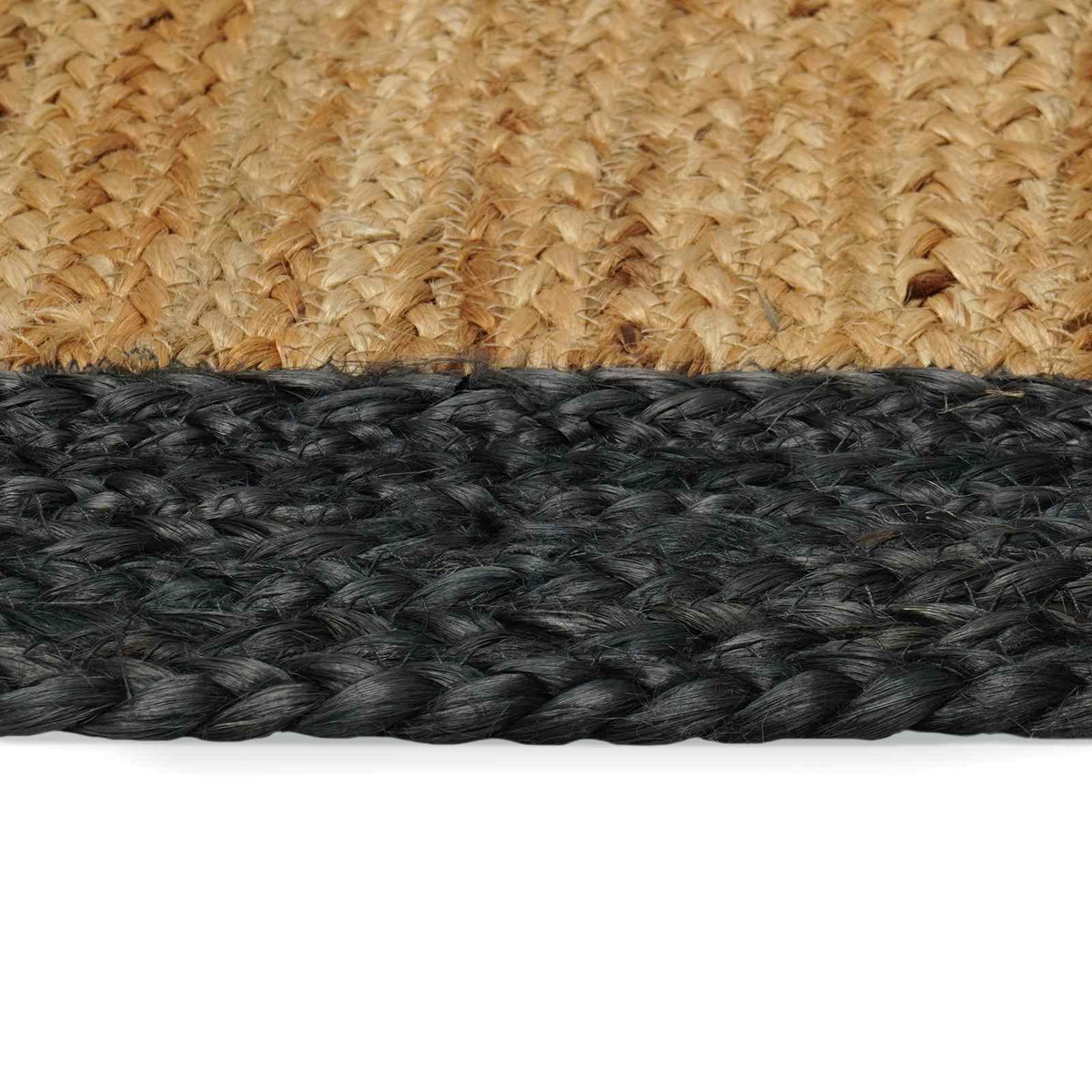 Område tæppe Mørkegrå 100 x 200 cm Jute