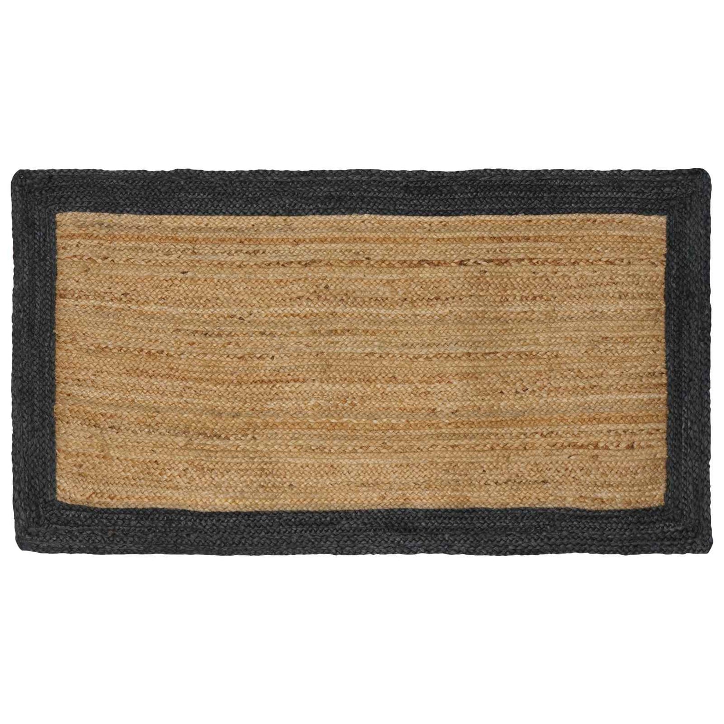 Område tæppe Mørkegrå 100 x 200 cm Jute