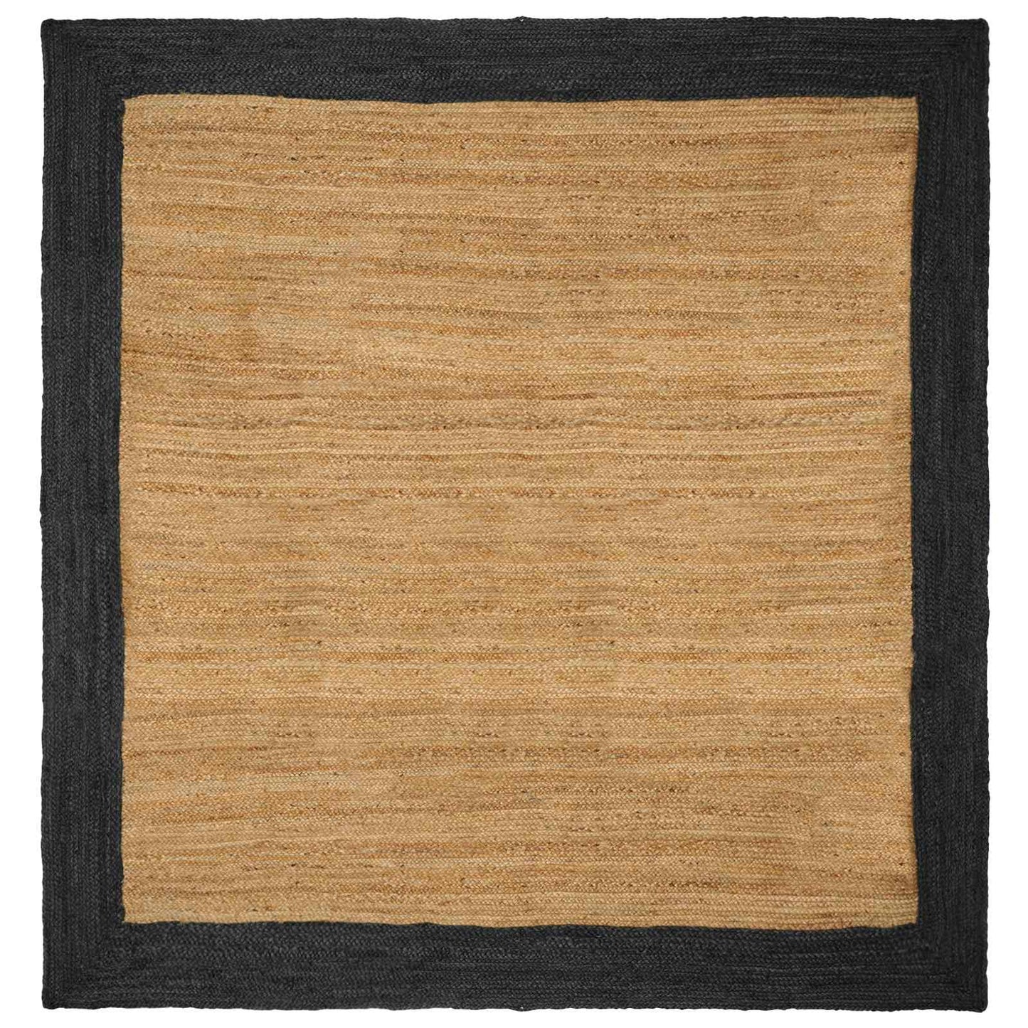 Område tæppe Mørkegrå 240 x 240 cm Jute