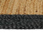 Område tæppe Mørkegrå 240 x 340 cm Jute