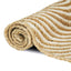 Område tæppe Hvid 200 x 200 cm Jute