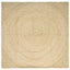 Område tæppe Hvid 300 x 300 cm Jute