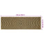 Område tæppe Sort 80 x 250 cm Jute