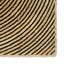 Område tæppe Sort 240 x 240 cm Jute