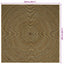 Område tæppe Sort 240 x 240 cm Jute