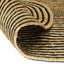 Område tæppe Naturfarvet og sort 152 x 245 cm Jute