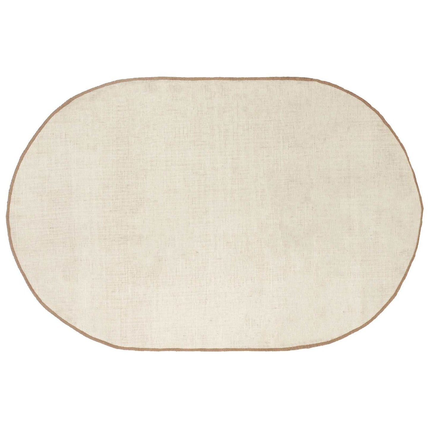 Område tæppe Naturfarvet 122 x 183 cm Jute
