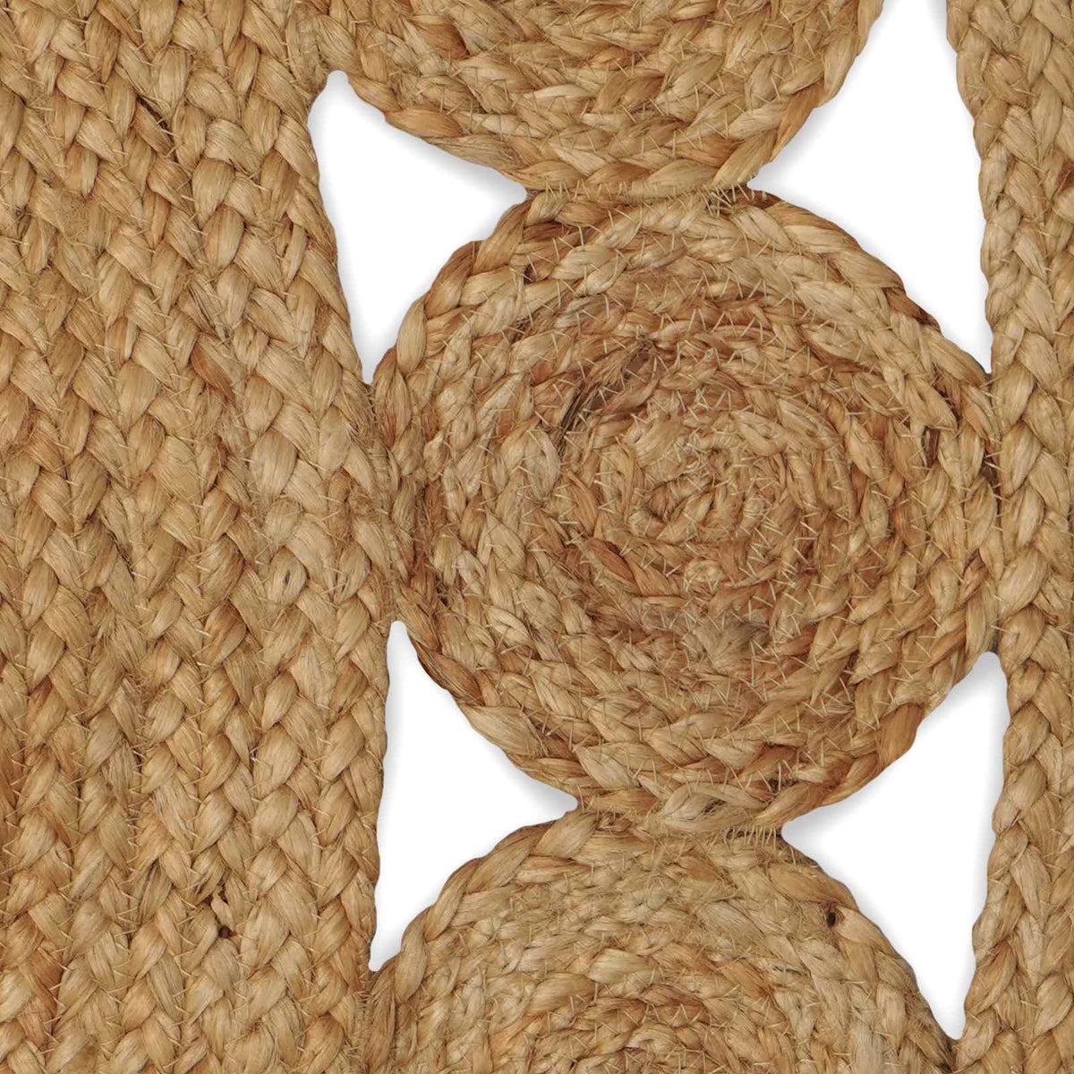 Områdetæpper Naturfarvet Ø 210 cm Jute