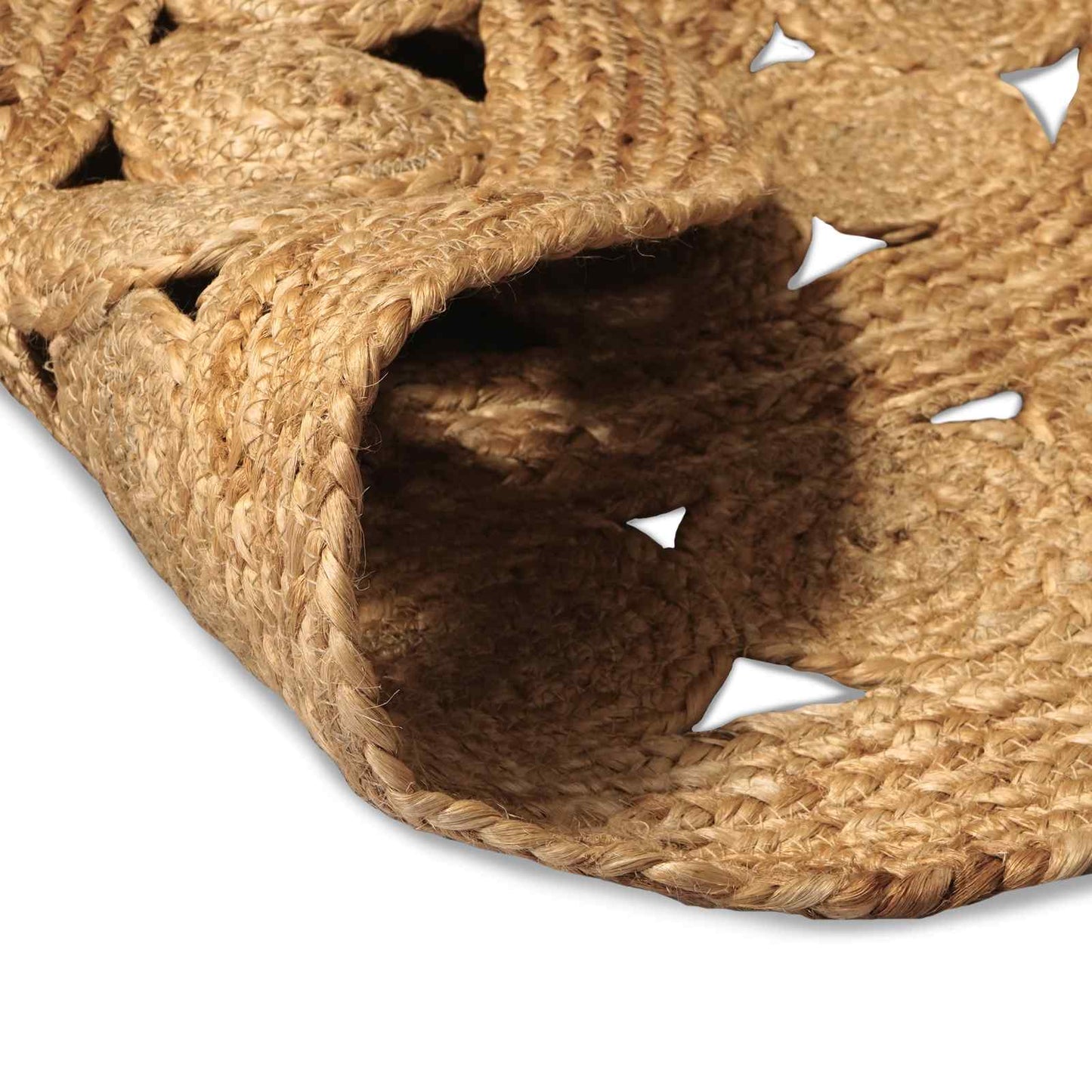 Områdetæpper Naturfarvet Ø 90 cm Jute
