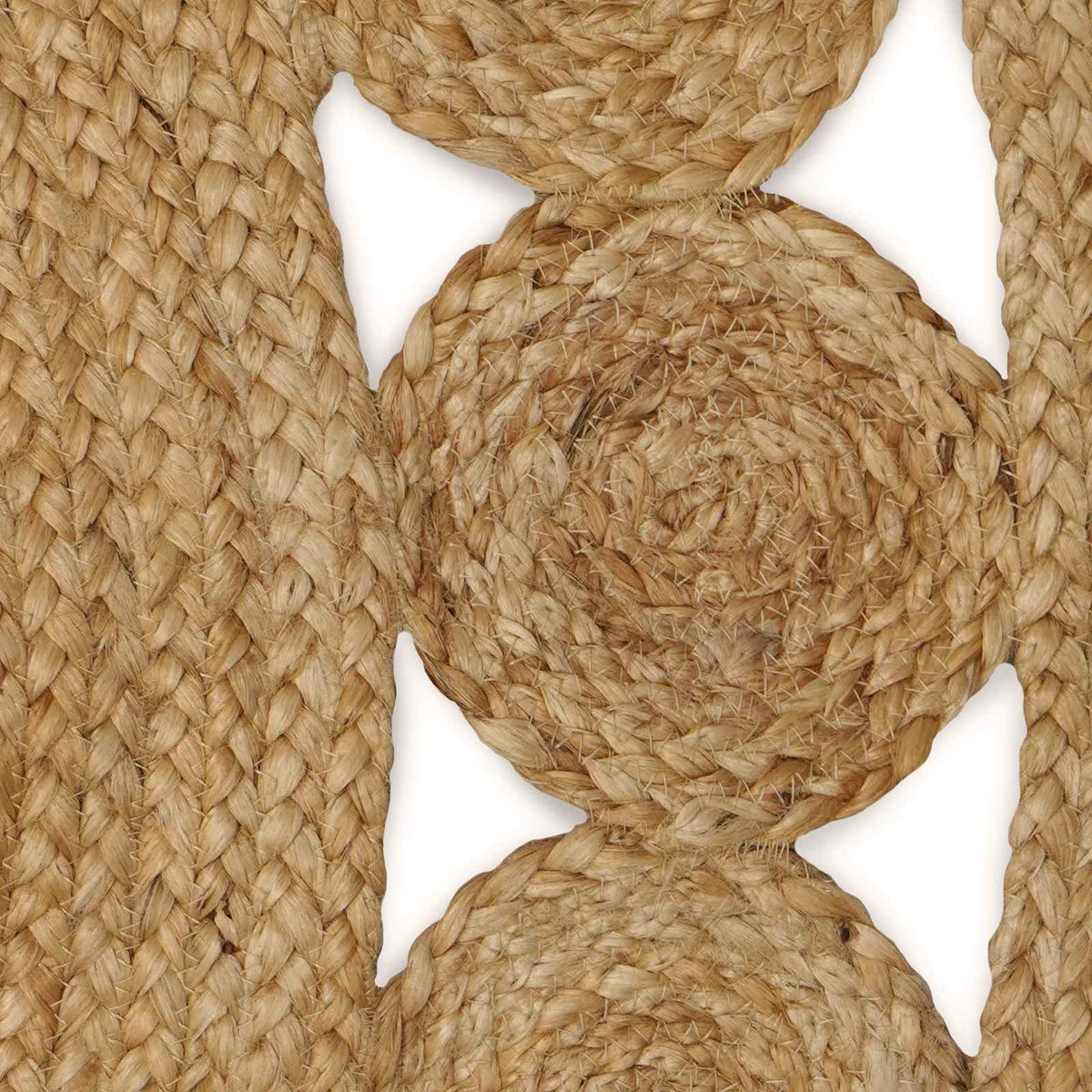 Område tæppe Naturfarvet 205 x 305 cm Jute