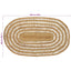 Område tæppe Naturfarvet 205 x 305 cm Jute