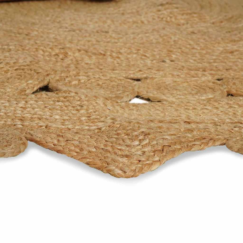 Område tæppe Naturfarvet 205 x 305 cm Jute