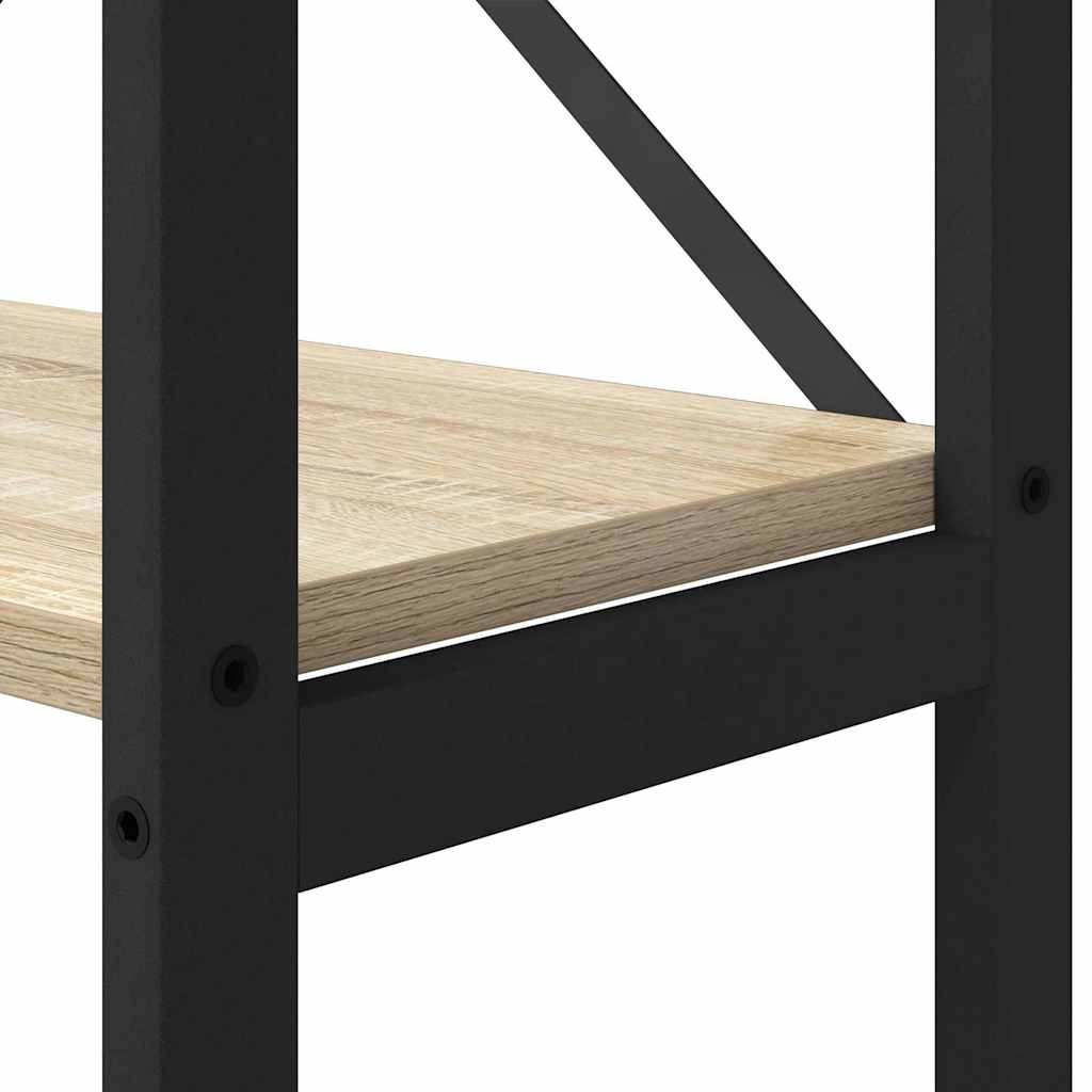 Bogreol 156 x 25 x 167 cm Konstrueret træ Sonoma eg