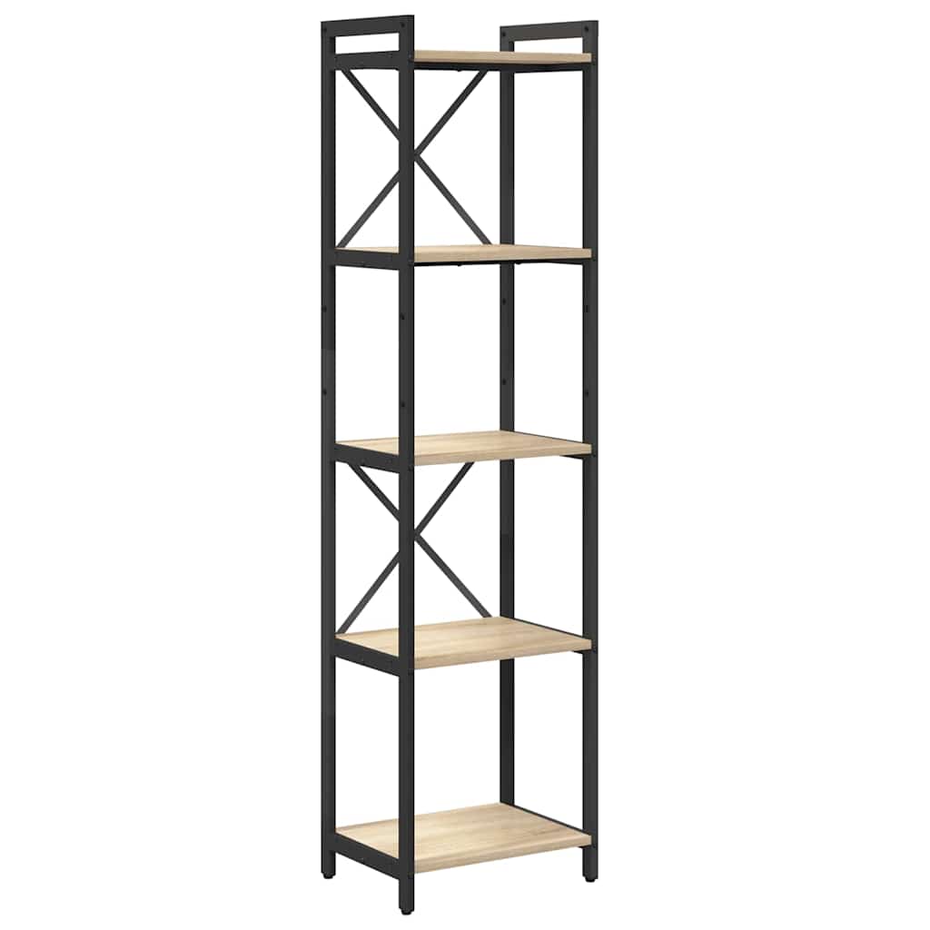 Bogreol 40 x 30 x 155 cm Konstrueret træ Sonoma eg