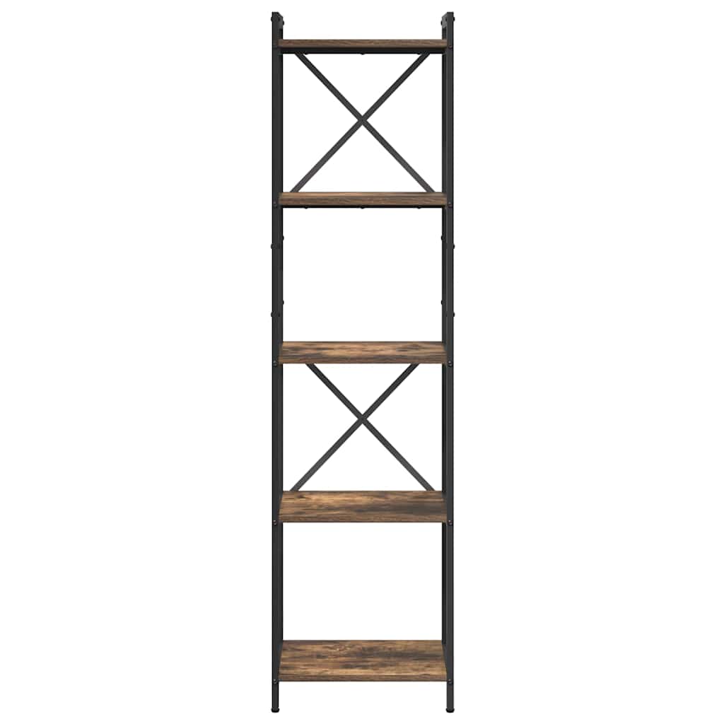 Bogreol 40 x 30 x 155 cm Konstrueret træ Røget eg