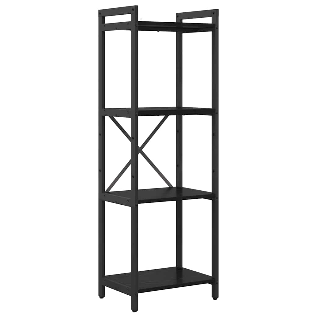 Bogreol 40 x 30 x 119 cm Konstrueret træ Sort eg