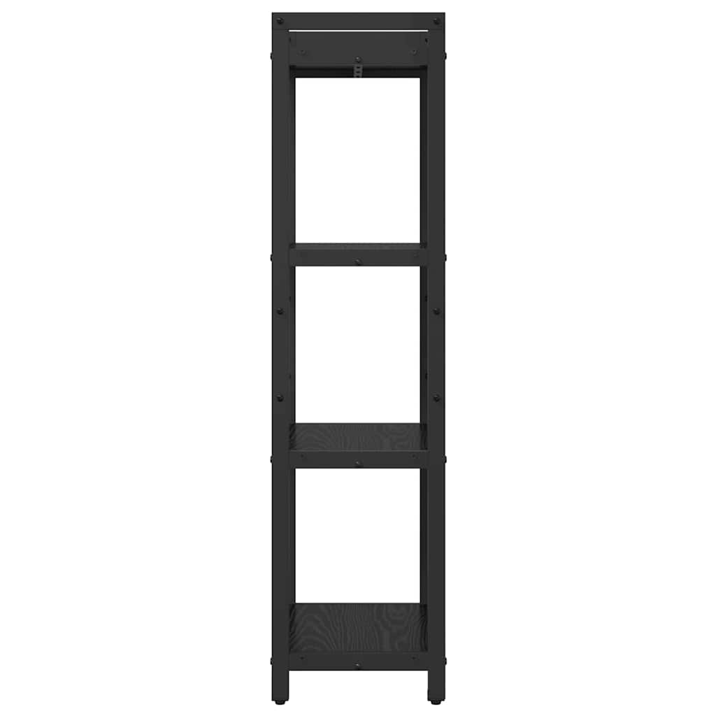 Bogreol 40 x 30 x 119 cm Konstrueret træ Sort eg