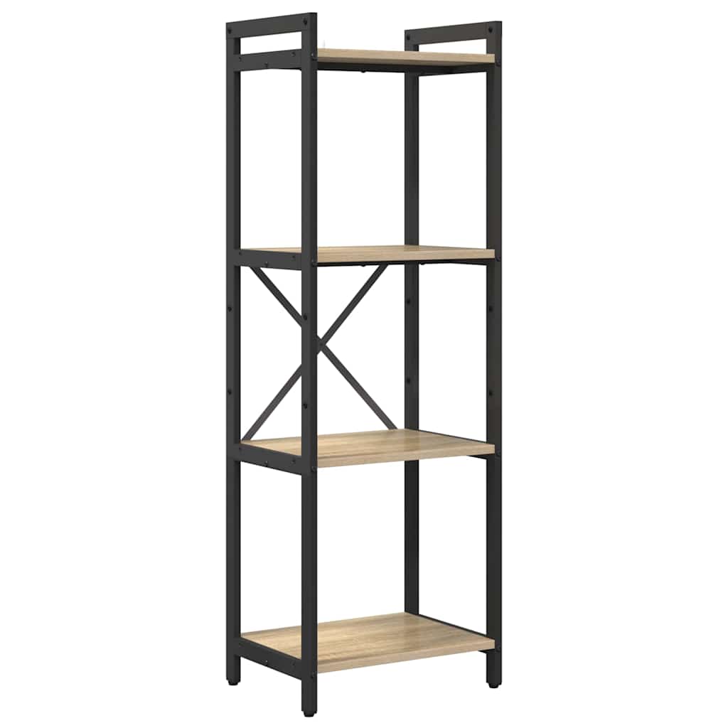 Bogreol 40 x 30 x 119 cm Konstrueret træ Sonoma eg