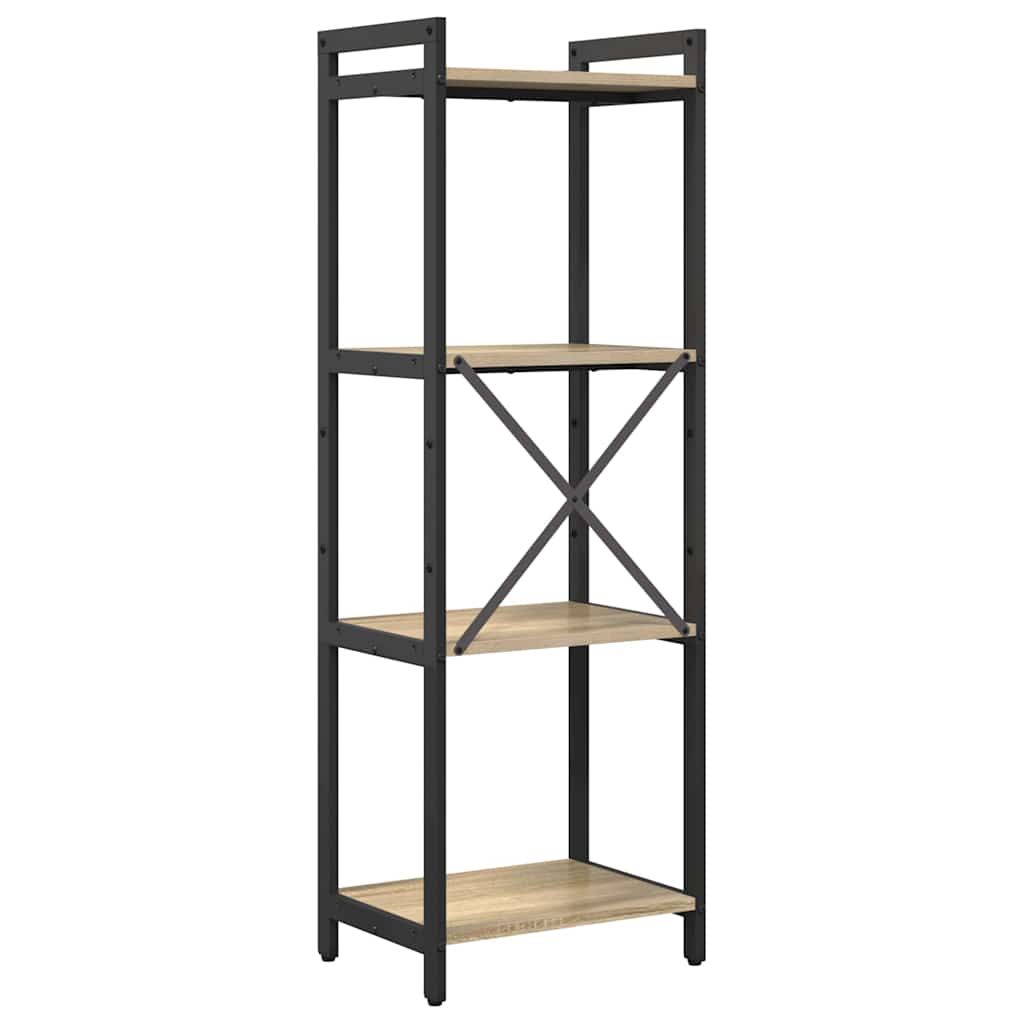 Bogreol 40 x 30 x 119 cm Konstrueret træ Sonoma eg