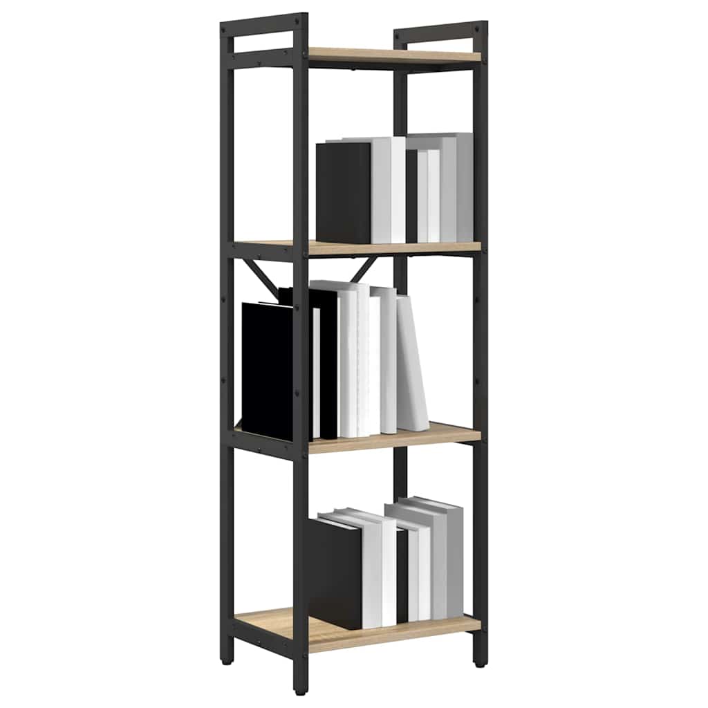 Bogreol 40 x 30 x 119 cm Konstrueret træ Sonoma eg