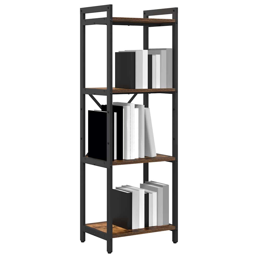 Bogreol 40 x 30 x 119 cm Konstrueret træ Røget eg