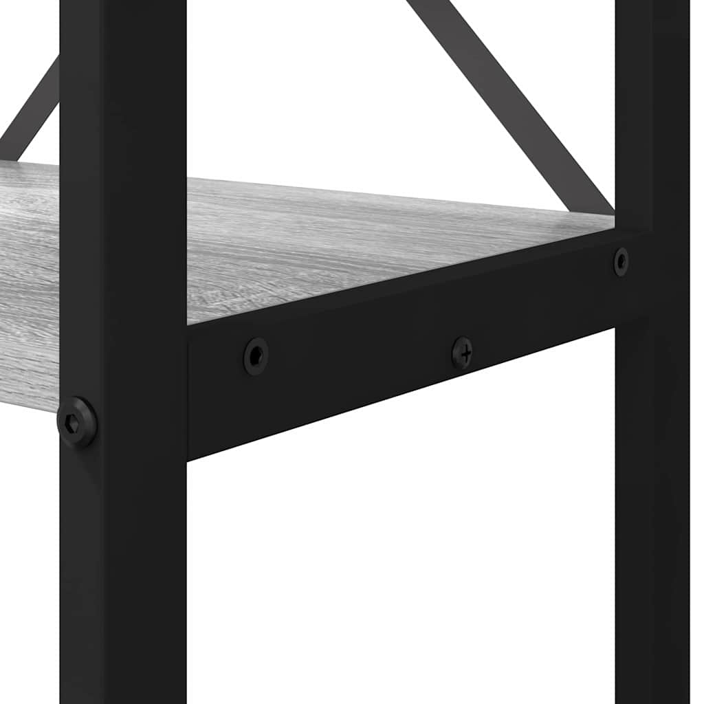 Bogreol 40 x 30 x 119 cm Konstrueret træ Grå sonoma-eg
