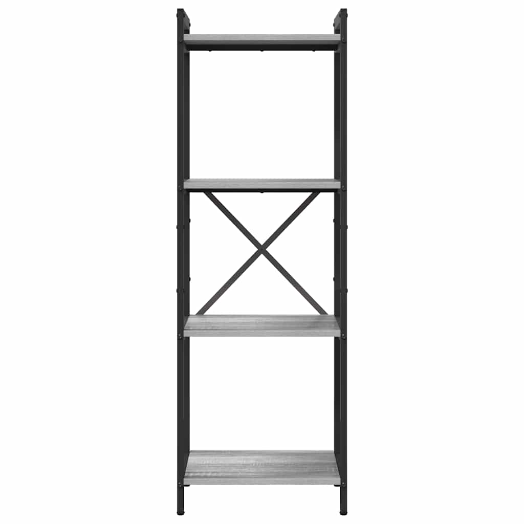 Bogreol 40 x 30 x 119 cm Konstrueret træ Grå sonoma-eg