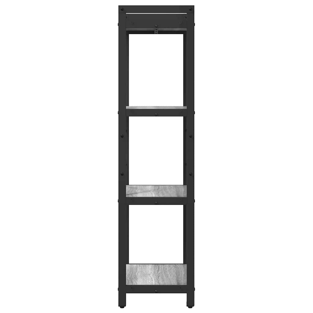 Bogreol 40 x 30 x 119 cm Konstrueret træ Grå sonoma-eg