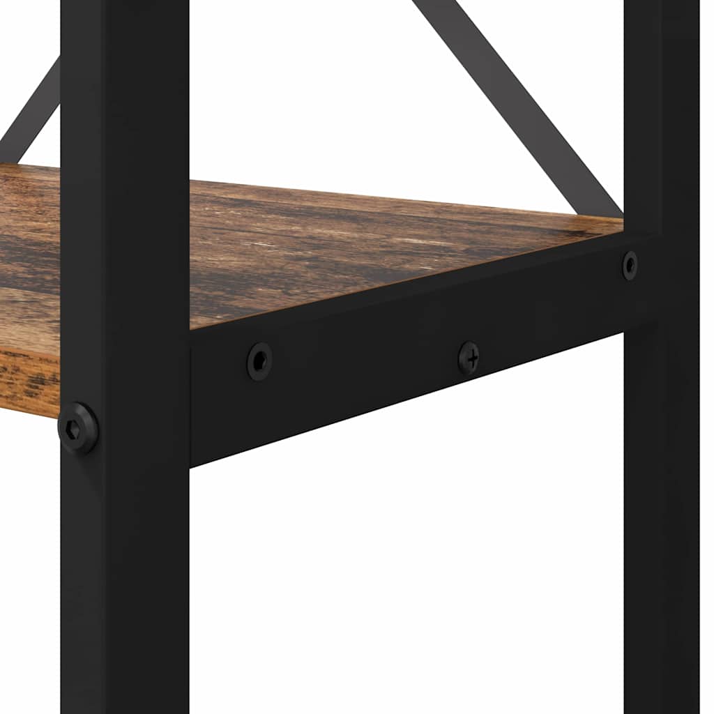 Bogreol 40 x 30 x 119 cm Konstrueret træ Gammelt træ