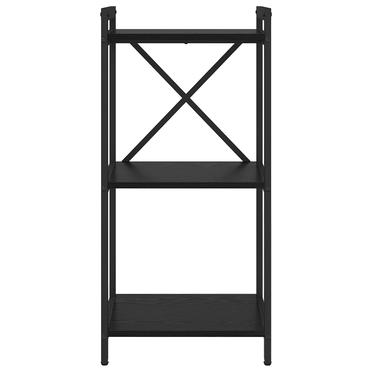 Bogreol 40 x 30 x 85 cm Konstrueret træ Sort eg