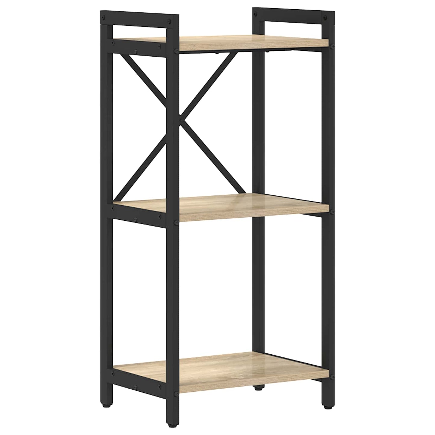 Bogreol 40 x 30 x 85 cm Konstrueret træ Sonoma eg