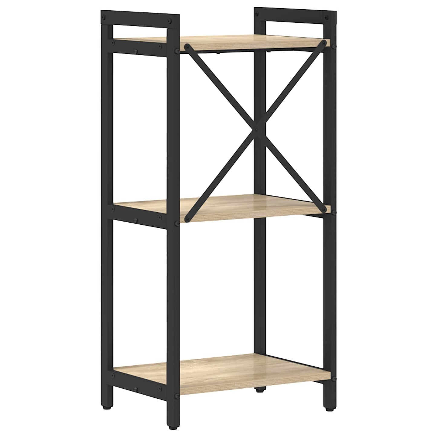 Bogreol 40 x 30 x 85 cm Konstrueret træ Sonoma eg